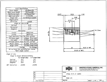 Top-29 Very High Res Lens Drawings